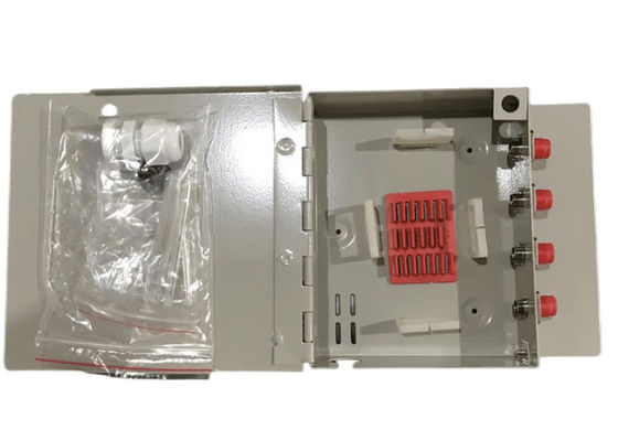 Kwaliteit  FTTH Mini Wall Mount Fiber Optic Terminal Box 8Port SC / LC / ST / FC fabriek