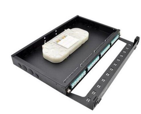 19“ het Flardcomités LC 1U van FTTH MPO MTP het de Modulerek van de Vezelcassette zet op
