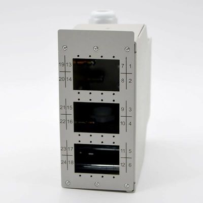 Einddoos van het vezel walst de Optische DIN Spoor Staal 12 Haven 24core aan 48Core koud