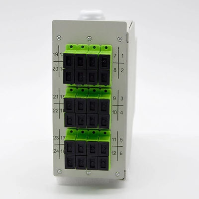 Einddoos van het vezel walst de Optische DIN Spoor Staal 12 Haven 24core aan 48Core koud