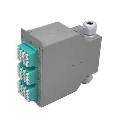12 van de havenlc Vierling Optische DIN het Spoor Einddoos van de de Adapter48core Vezel