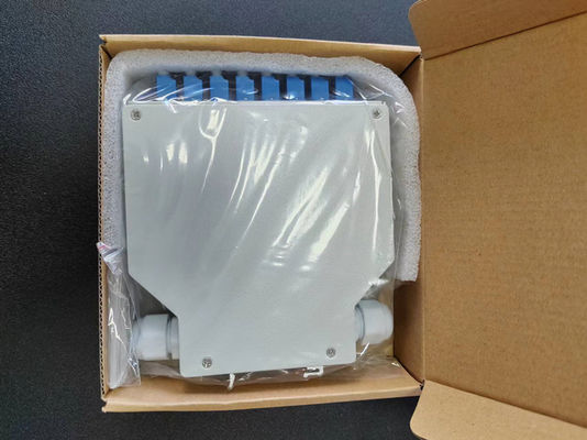 24 Optische DIN het Spoor Einddoos van de kernvezel met 12 PCs Lc/Apc Duplexaadapter