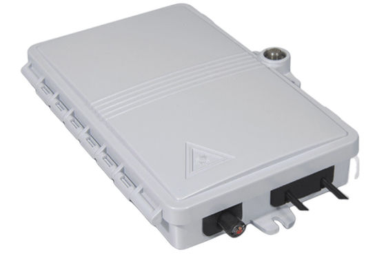 2Port Fiber Optic Terminal Box FTTH Outdoor/Indoor PC ABS Materiaal Lichtgrijs