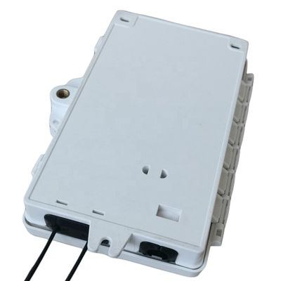 2Port Fiber Optic Terminal Box FTTH Outdoor/Indoor PC ABS Materiaal Lichtgrijs