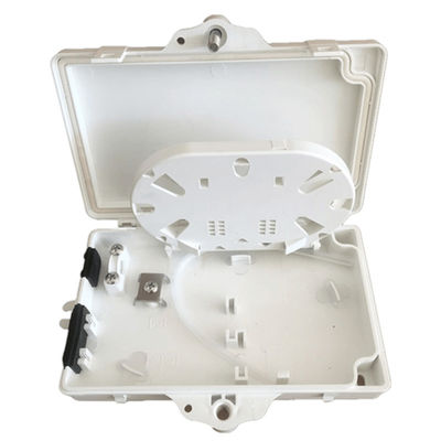 2Port Fiber Optic Terminal Box FTTH Outdoor/Indoor PC ABS Materiaal Lichtgrijs