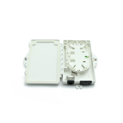 2Port Fiber Optic Terminal Box FTTH Outdoor/Indoor PC ABS Materiaal Lichtgrijs