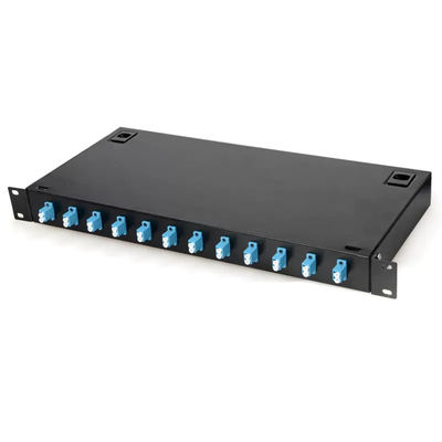 Het metaalrek zet Flardcomité 12 Doos van de de Koppelingsftth Beëindiging van LC op de Duplex