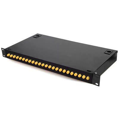 1U het rek zet Optisch het Flardcomité 24 van de Typeodf Vezel Haven op met FC/UPC-Adapter