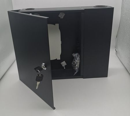 zet de de kernen2door Zwarte Optische Muur van 12/24/48 Vezelbijlage met Spoelen en Adapterplaten op