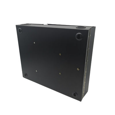zet de de kernen2door Zwarte Optische Muur van 12/24/48 Vezelbijlage met Spoelen en Adapterplaten op