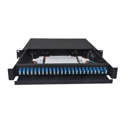 LC duplex glasvezel patchpaneel connector type aansluitdoos