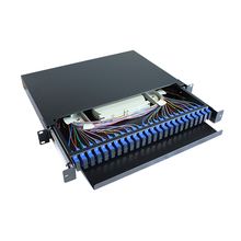 LC duplex glasvezel patchpaneel zwarte kleur voor netwerkverbinding