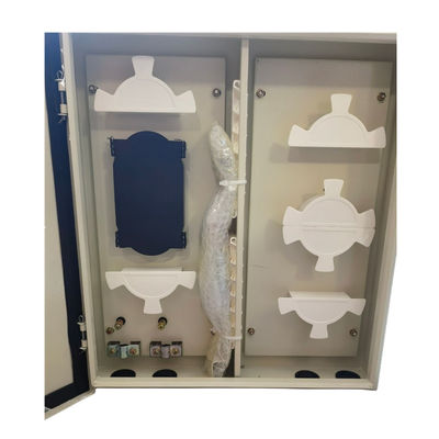 Outdoor waterdichte metalen wandmontage glasvezelbehuizing 144 vezels Max. capaciteit