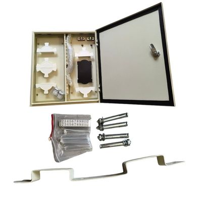 Outdoor waterdichte metalen wandmontage glasvezelbehuizing 144 vezels Max. capaciteit