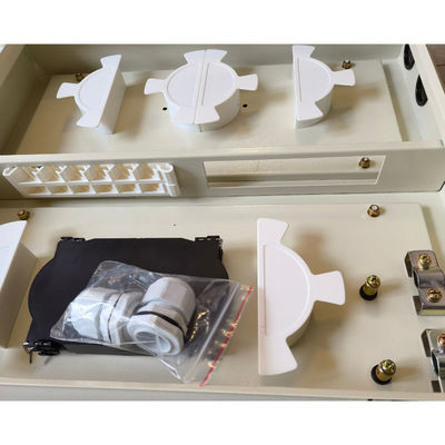 Outdoor waterdichte metalen wandmontage glasvezelbehuizing 144 vezels Max. capaciteit