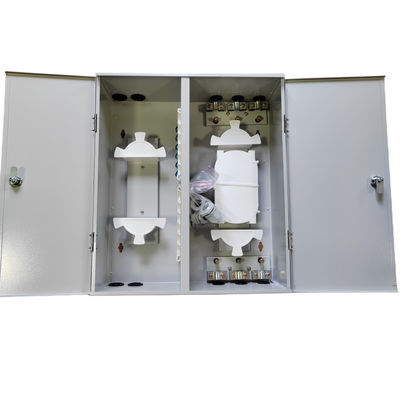 Wandmontage 72 vezels Optisch verdeelframe Metalen dubbele deuren Dubbele sloten