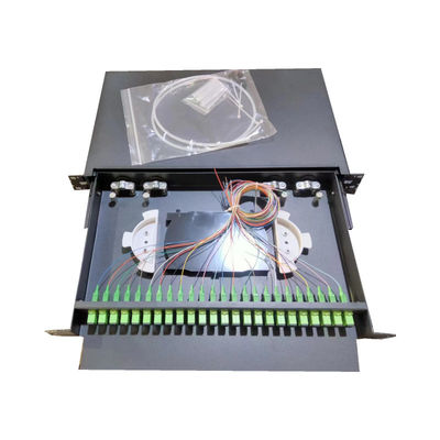 Rack Mount 19 inch glasvezel patch panel voor enkelmodus of multimode kabel type