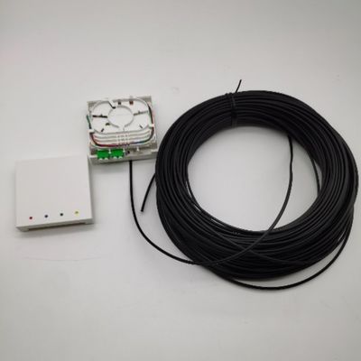 LC/APC Preconnectorized Fiber Termination Boxes 4 Fibers 10-100M Wall Outlet Box 4fo