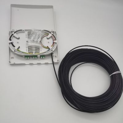 6Cores LC/APC Pre-Connectorized optische distributiebox 6Fibers Wall Outlet PTO Box