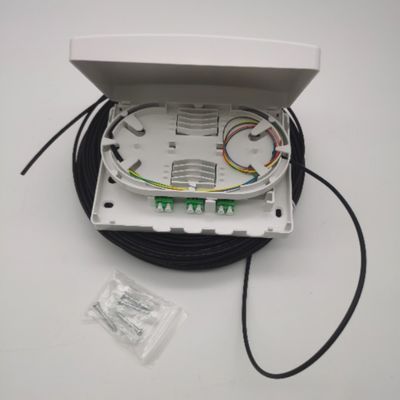 6Cores LC/APC Pre-Connectorized optische distributiebox 6Fibers Wall Outlet PTO Box