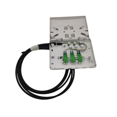 6 poorten Compact Fiber Termination Box Kit Afhankelijk van de gekozen muur uitlaat