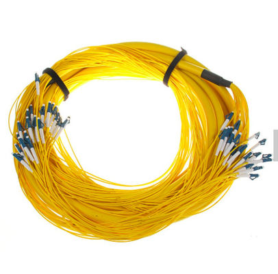 SM 9/125 G652D (OS2) LSZH 12 vezels LC/UPC-LC/UPC Glasvezel Breakout Kabels 1M