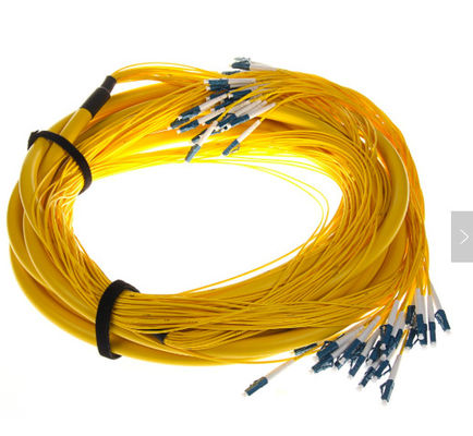 SM 9/125 G652D (OS2) LSZH 12 vezels LC/UPC-LC/UPC Glasvezel Breakout Kabels 1M
