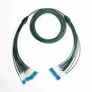 Gepersonaliseerde militaire tactische antirodent Single Mode 12 Core LC SC FC ST Armour Optisch koord Armored LSZH Fiber Patch Cable