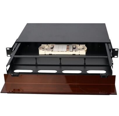 1U 96 Cores MTP MPO -LC Patch panel ODF Chassis enclosure Sliding type with Dust Cover for 4 Cassettes